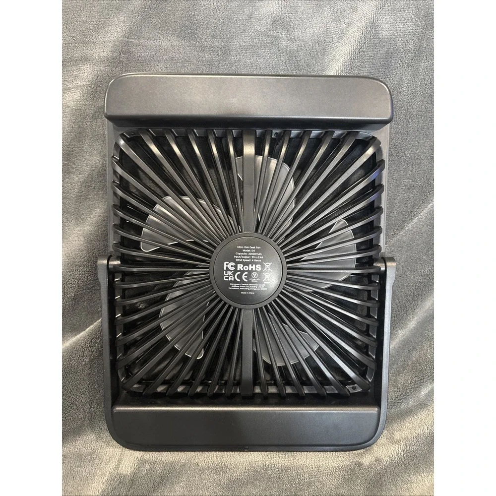 Warmco 20000mAh‎ Ultra-Slim 8-Inch Portable Camping Fan- 4 Speed Adjustable